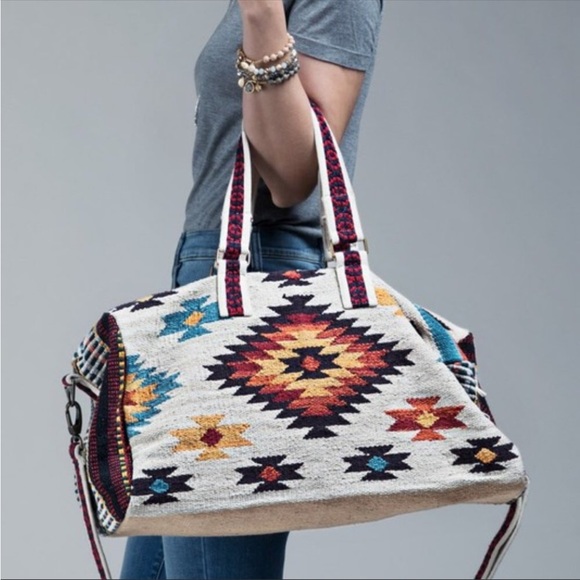 #26 NEW! Aztec Navajo Travel Tote Bag Weekender Purse - Picture 3 of 11
